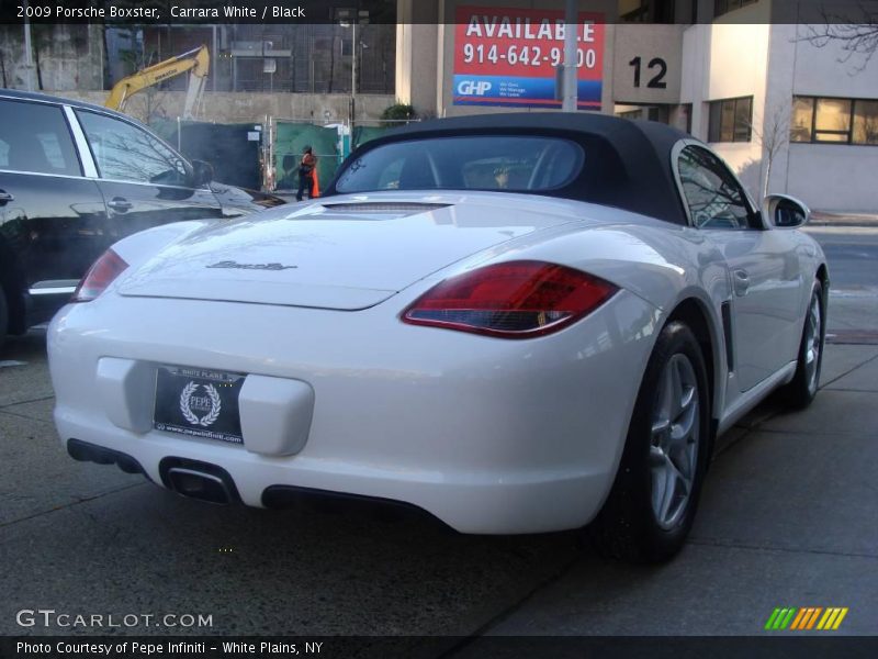 Carrara White / Black 2009 Porsche Boxster