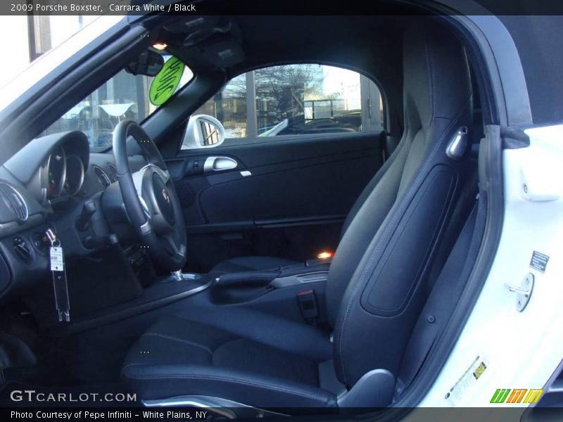 Carrara White / Black 2009 Porsche Boxster