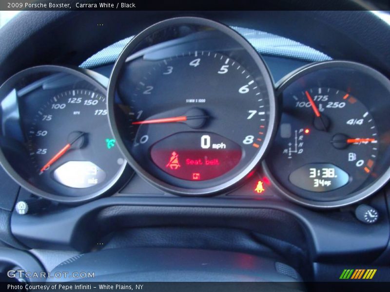 Carrara White / Black 2009 Porsche Boxster