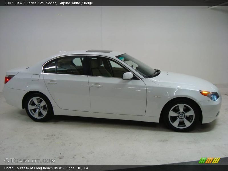 Alpine White / Beige 2007 BMW 5 Series 525i Sedan