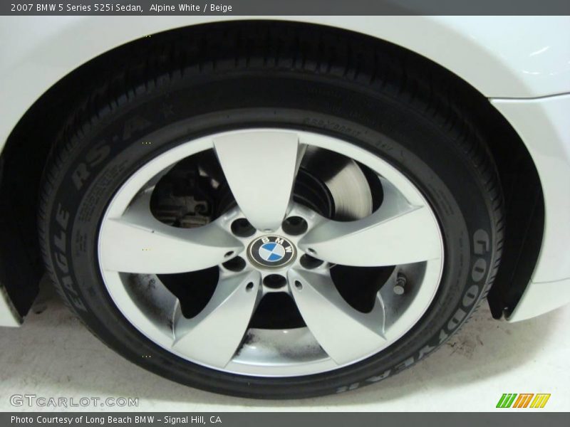 Alpine White / Beige 2007 BMW 5 Series 525i Sedan