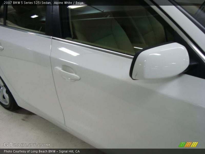 Alpine White / Beige 2007 BMW 5 Series 525i Sedan