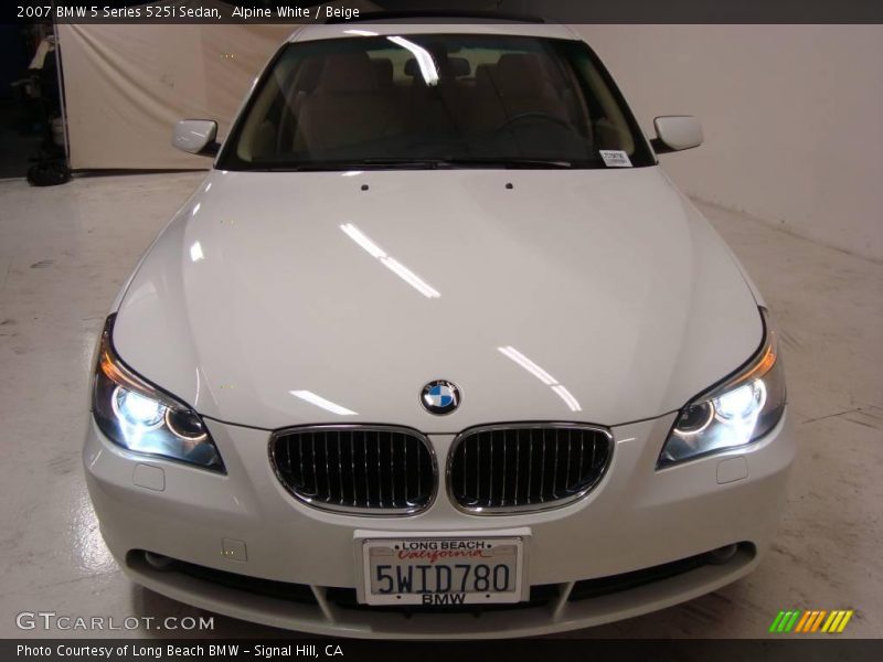 Alpine White / Beige 2007 BMW 5 Series 525i Sedan