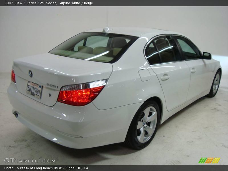 Alpine White / Beige 2007 BMW 5 Series 525i Sedan