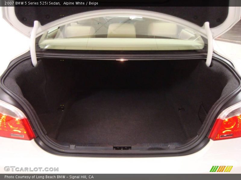 Alpine White / Beige 2007 BMW 5 Series 525i Sedan