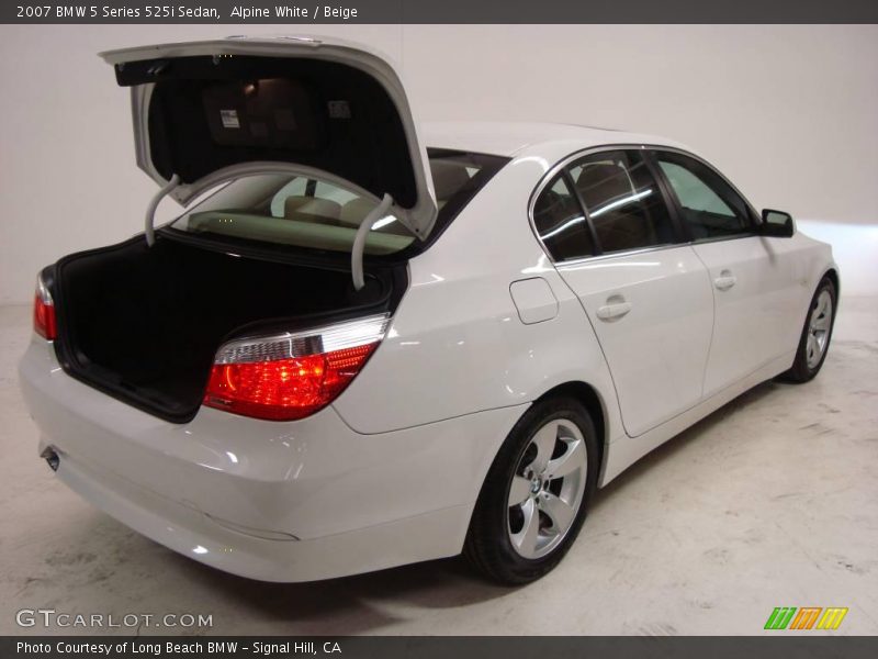Alpine White / Beige 2007 BMW 5 Series 525i Sedan