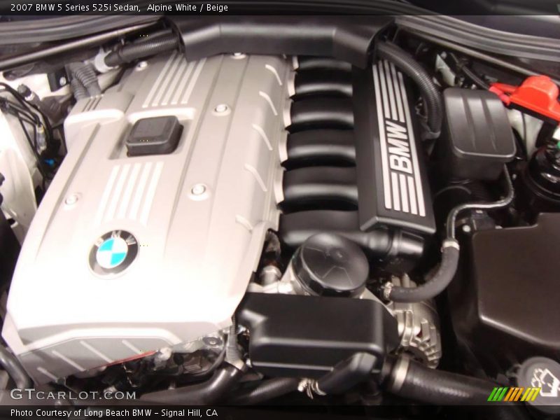 Alpine White / Beige 2007 BMW 5 Series 525i Sedan