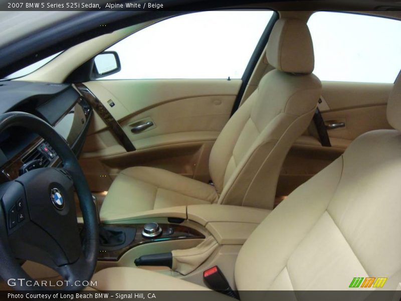 Alpine White / Beige 2007 BMW 5 Series 525i Sedan