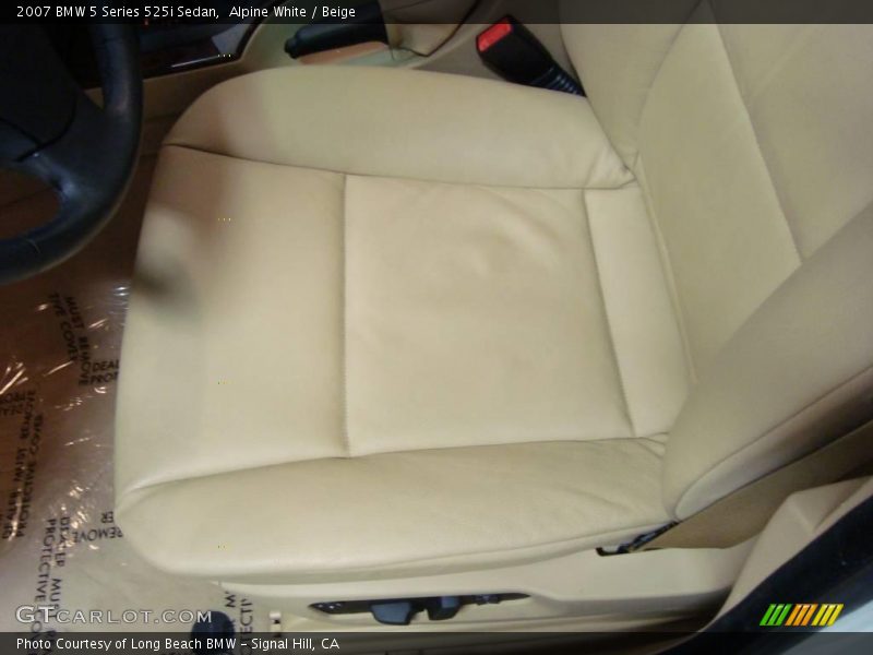Alpine White / Beige 2007 BMW 5 Series 525i Sedan