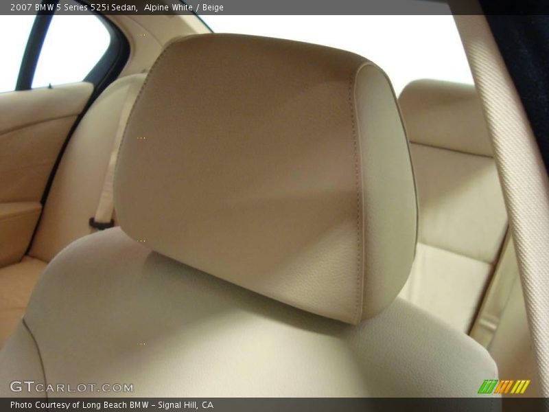 Alpine White / Beige 2007 BMW 5 Series 525i Sedan