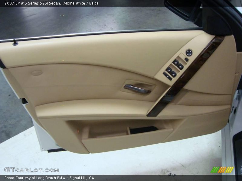 Alpine White / Beige 2007 BMW 5 Series 525i Sedan