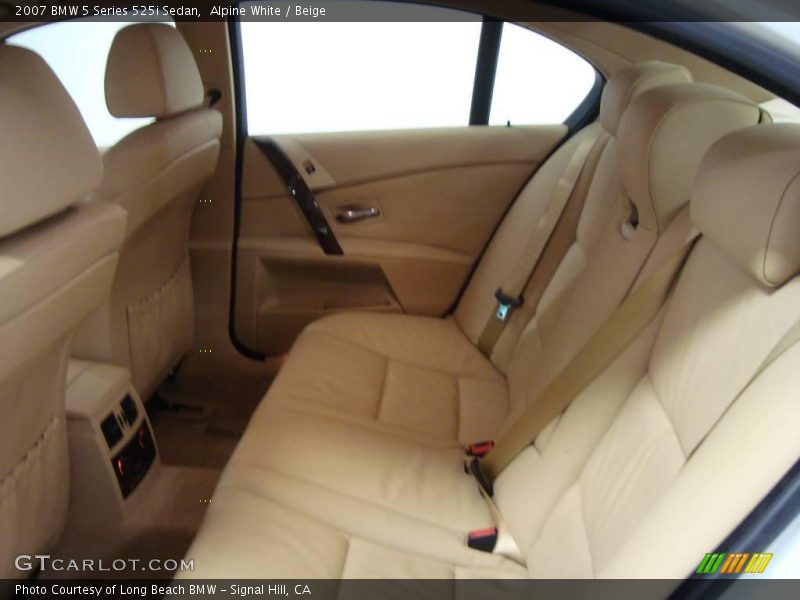 Alpine White / Beige 2007 BMW 5 Series 525i Sedan