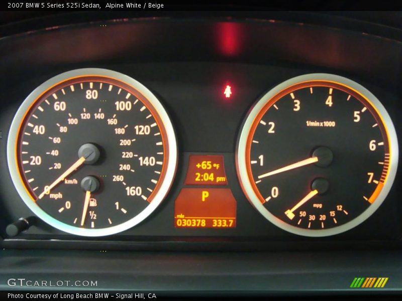 Alpine White / Beige 2007 BMW 5 Series 525i Sedan