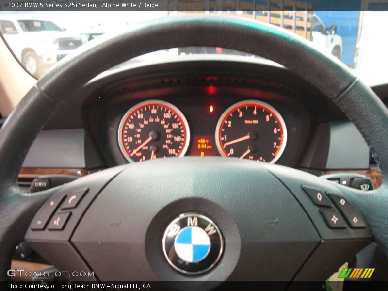 Alpine White / Beige 2007 BMW 5 Series 525i Sedan