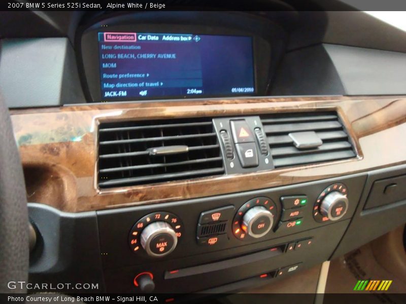 Alpine White / Beige 2007 BMW 5 Series 525i Sedan