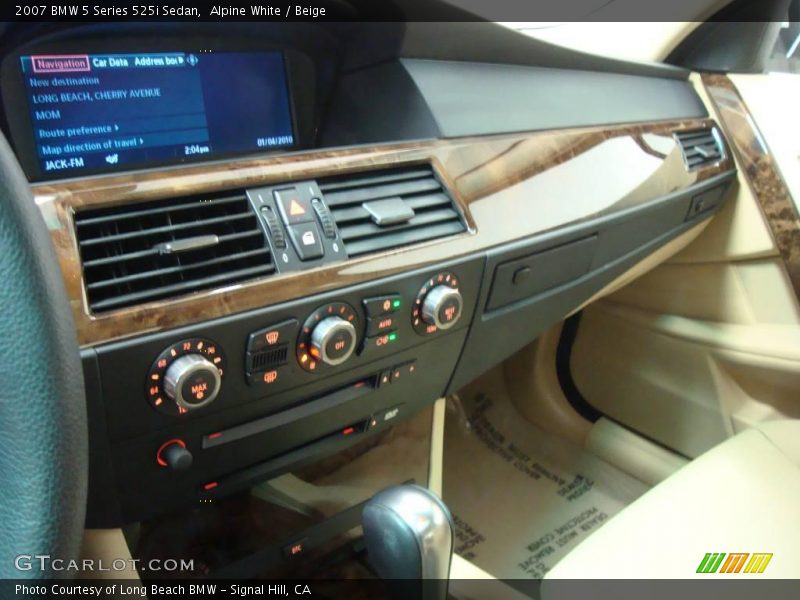 Alpine White / Beige 2007 BMW 5 Series 525i Sedan