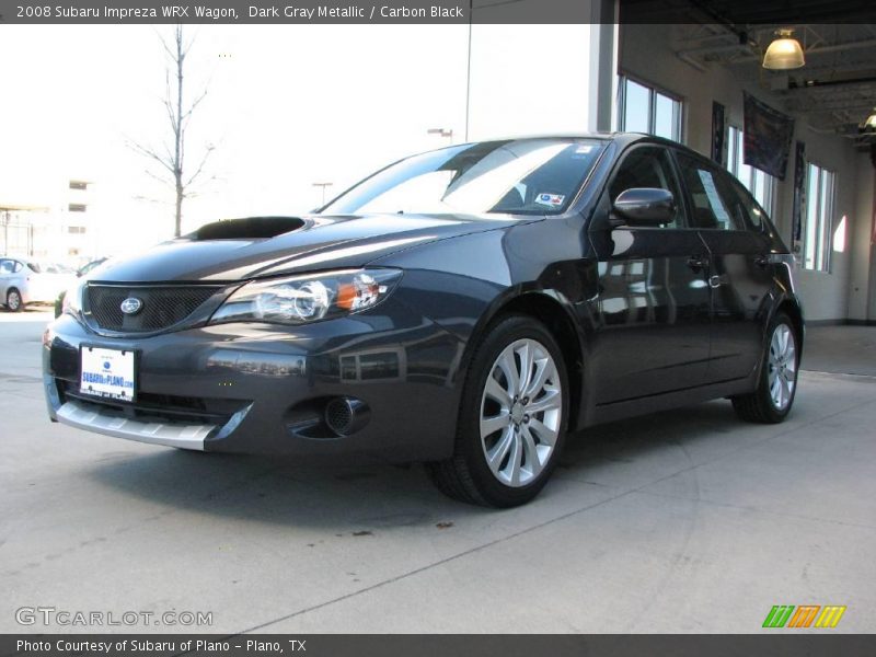 Dark Gray Metallic / Carbon Black 2008 Subaru Impreza WRX Wagon