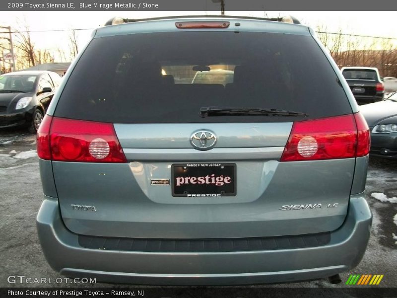 Blue Mirage Metallic / Stone 2009 Toyota Sienna LE