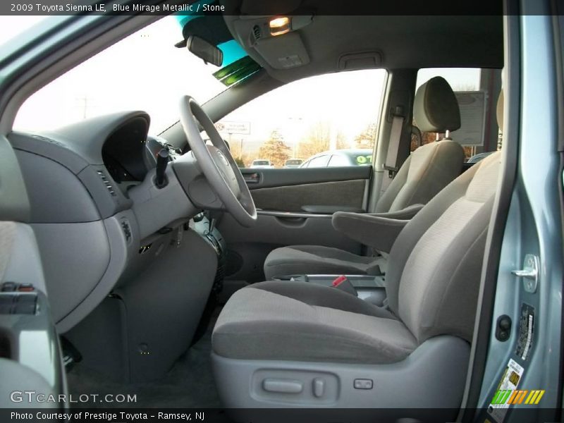 Blue Mirage Metallic / Stone 2009 Toyota Sienna LE