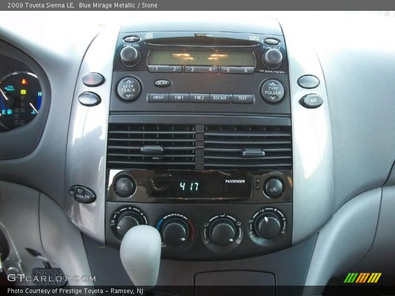 Blue Mirage Metallic / Stone 2009 Toyota Sienna LE
