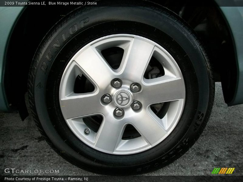 Blue Mirage Metallic / Stone 2009 Toyota Sienna LE