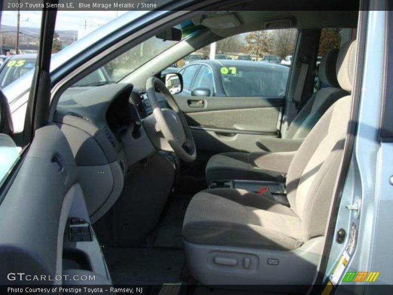Blue Mirage Metallic / Stone 2009 Toyota Sienna LE
