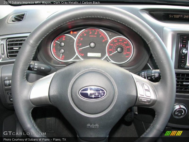 Dark Gray Metallic / Carbon Black 2008 Subaru Impreza WRX Wagon