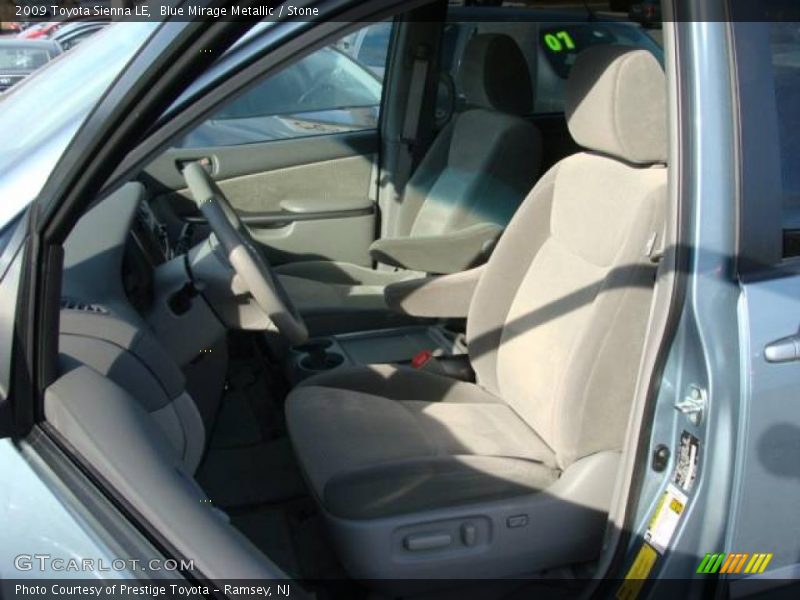 Blue Mirage Metallic / Stone 2009 Toyota Sienna LE