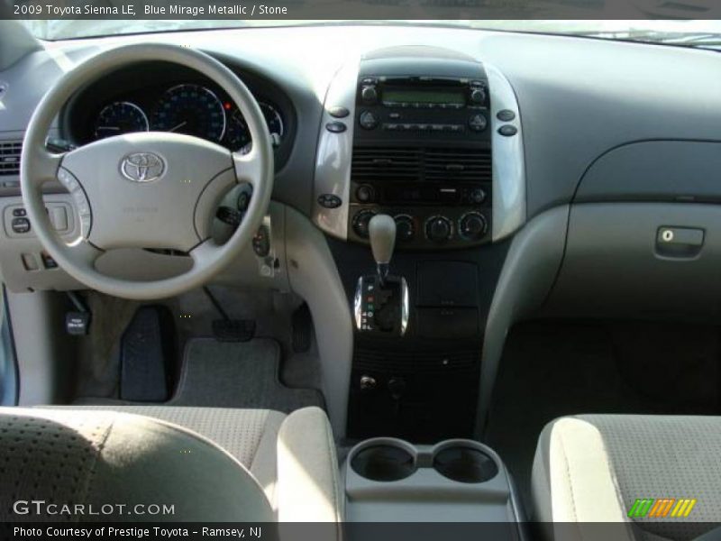 Blue Mirage Metallic / Stone 2009 Toyota Sienna LE