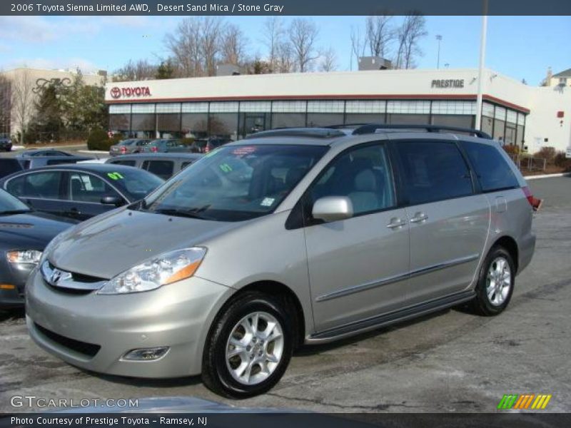 Desert Sand Mica / Stone Gray 2006 Toyota Sienna Limited AWD