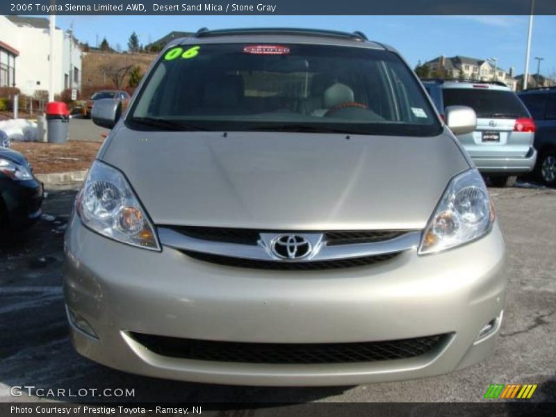 Desert Sand Mica / Stone Gray 2006 Toyota Sienna Limited AWD