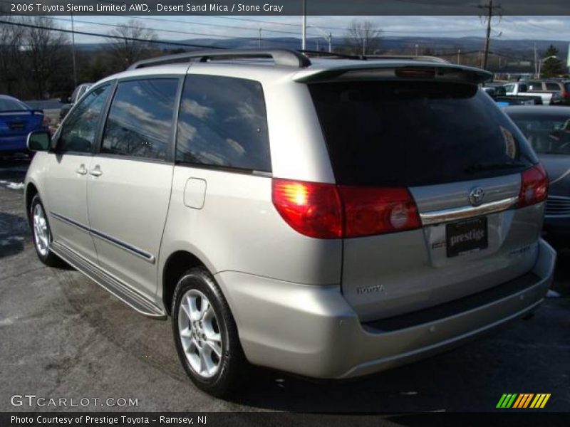 Desert Sand Mica / Stone Gray 2006 Toyota Sienna Limited AWD