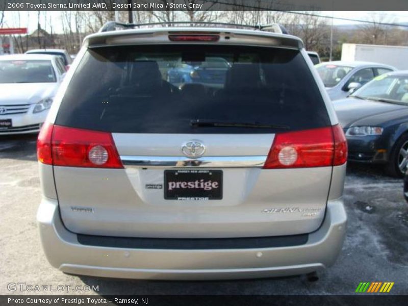 Desert Sand Mica / Stone Gray 2006 Toyota Sienna Limited AWD