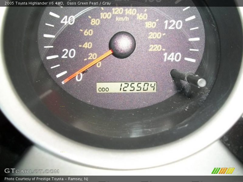 Oasis Green Pearl / Gray 2005 Toyota Highlander V6 4WD
