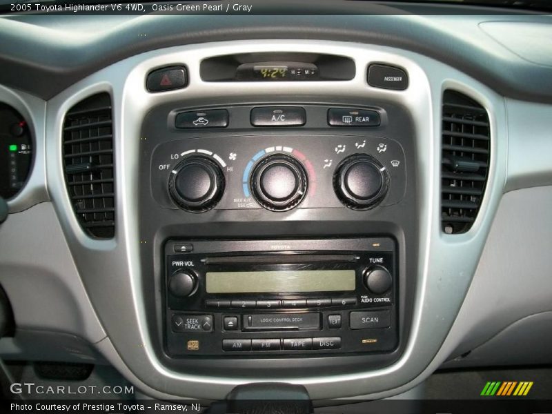 Oasis Green Pearl / Gray 2005 Toyota Highlander V6 4WD