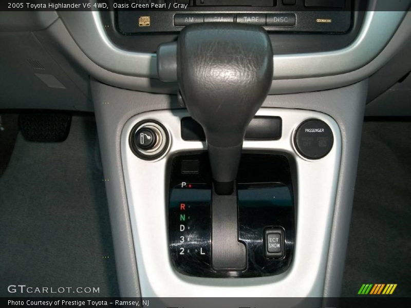 Oasis Green Pearl / Gray 2005 Toyota Highlander V6 4WD
