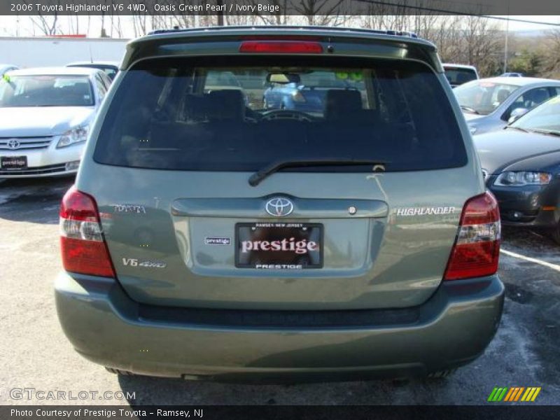 Oasis Green Pearl / Ivory Beige 2006 Toyota Highlander V6 4WD