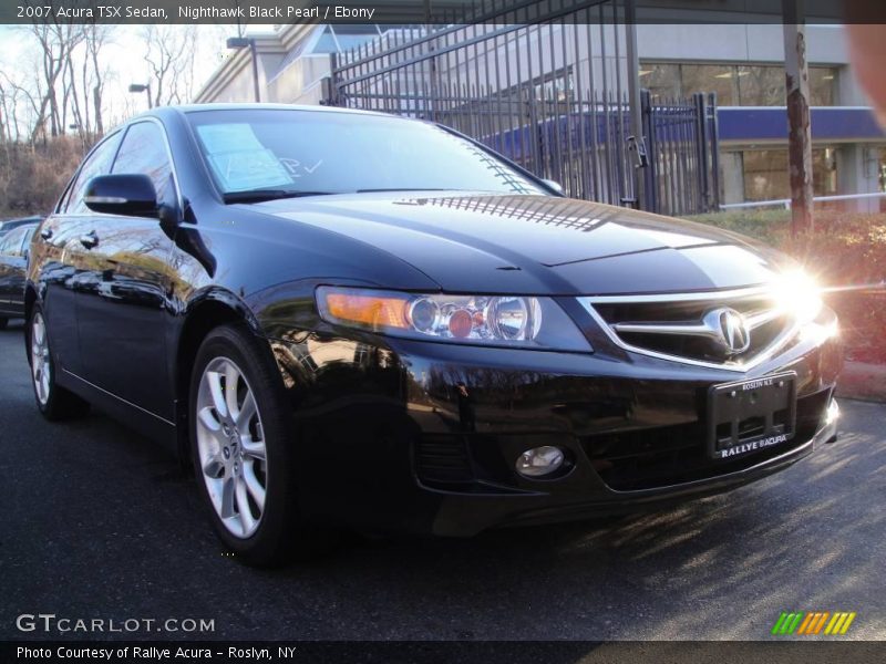 Nighthawk Black Pearl / Ebony 2007 Acura TSX Sedan