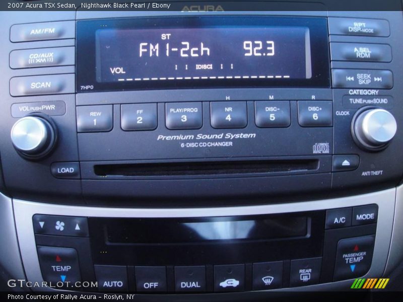 Nighthawk Black Pearl / Ebony 2007 Acura TSX Sedan