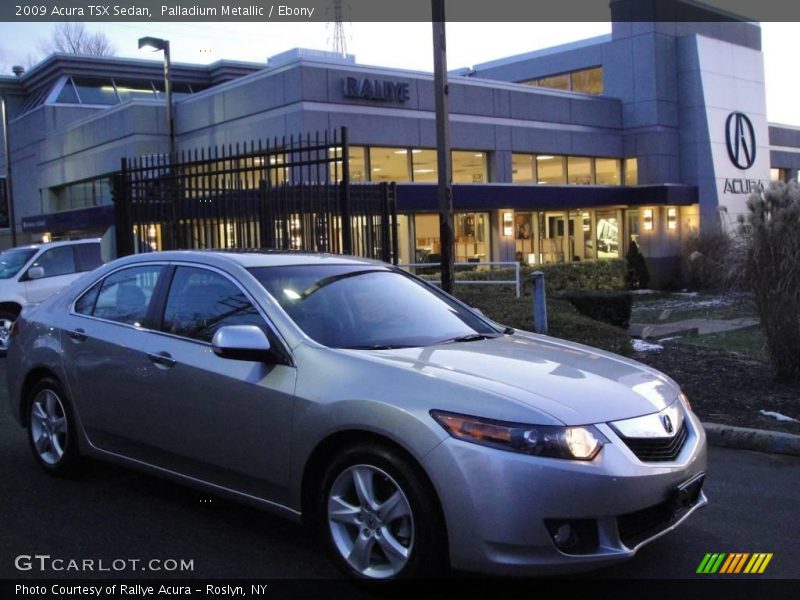 Palladium Metallic / Ebony 2009 Acura TSX Sedan