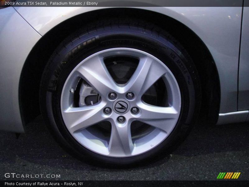 Palladium Metallic / Ebony 2009 Acura TSX Sedan