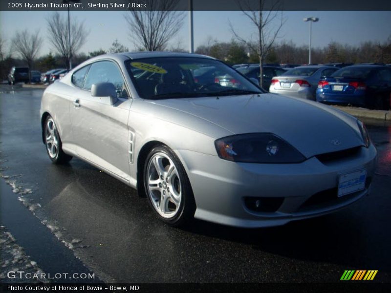 Sterling Silver / Black 2005 Hyundai Tiburon GT