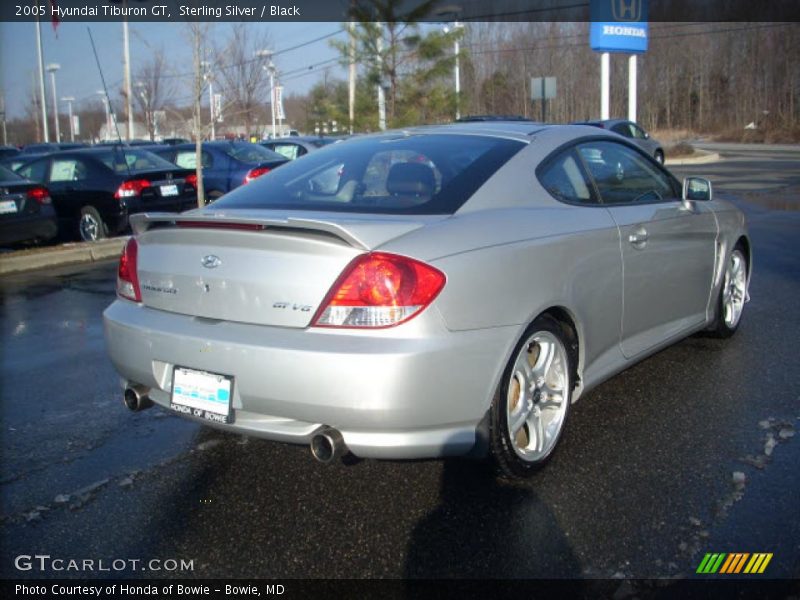 Sterling Silver / Black 2005 Hyundai Tiburon GT