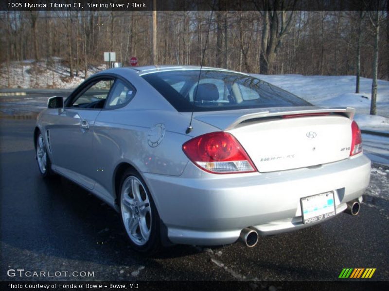 Sterling Silver / Black 2005 Hyundai Tiburon GT