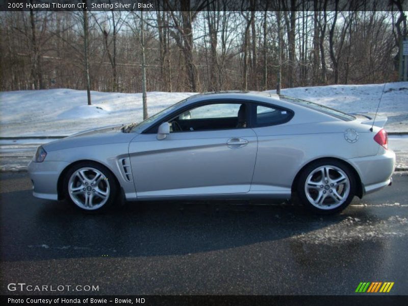 Sterling Silver / Black 2005 Hyundai Tiburon GT