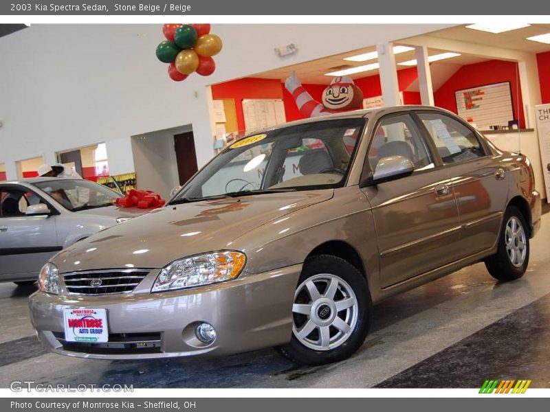 Stone Beige / Beige 2003 Kia Spectra Sedan