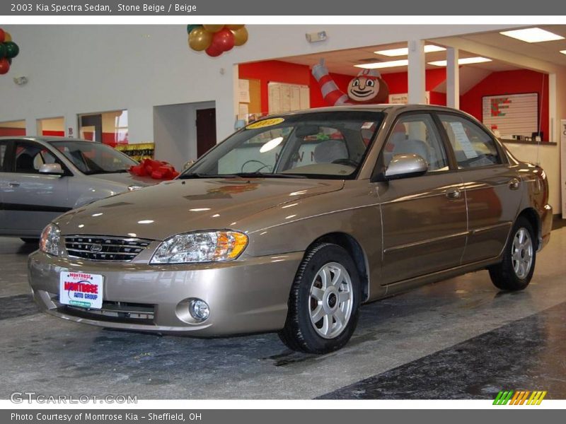 Stone Beige / Beige 2003 Kia Spectra Sedan