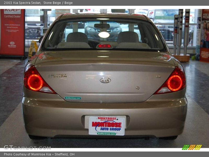 Stone Beige / Beige 2003 Kia Spectra Sedan