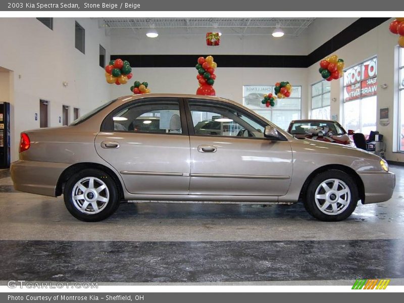 Stone Beige / Beige 2003 Kia Spectra Sedan