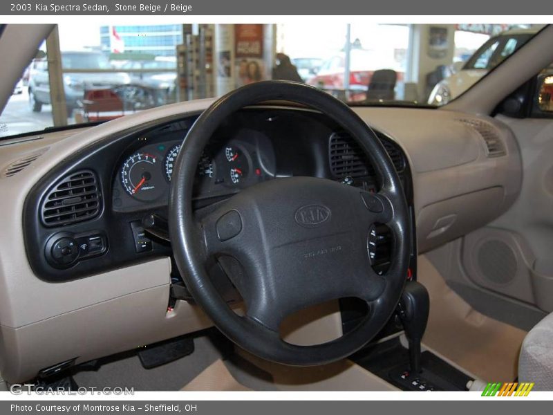 Stone Beige / Beige 2003 Kia Spectra Sedan